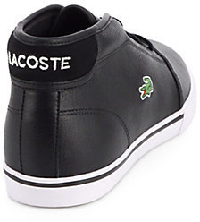 Lacoste Leather Lace-Up Sneakers