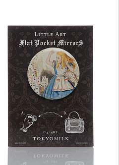 Tokyomilk - Colored Alice in Wonderland Flat Pocket Mirror - 1 ea