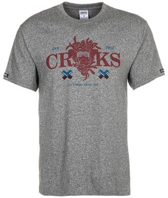 Crooks & Castles Print Tshirt grey