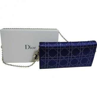 Christian Dior Purple Silk Clutch bag