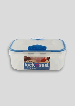 Lock and Seal Plastic Storage Box 1.8L (19cm x 14cm x 8cm)