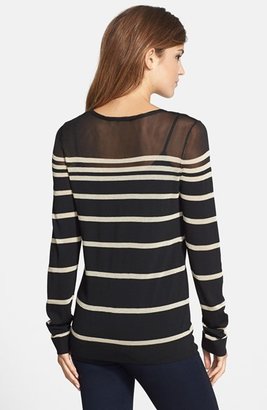 Vince Camuto Engineered Stripe Sweater (Regular & Petite)