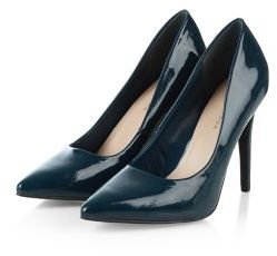 New Look Stone Patent Pointed Court Shoes