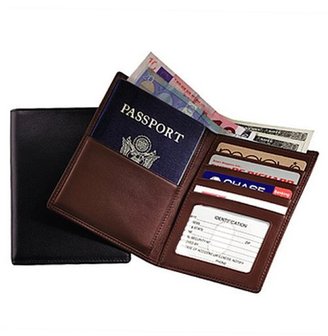 Royce Leather RFID Blocking American Leather Passport Wallet
