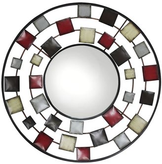Metro design square circle mirror
