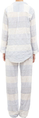 Steven Alan Piped Stripe-print Pajama Top