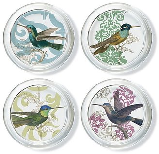 Fringe Hummingbird" Coasters, Set of 4
