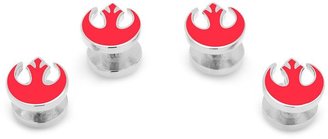 Star Wars Rebel Alliance Symbol Rhodium-Plated Head Studs