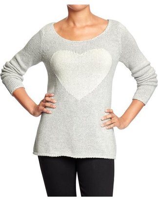 Old Navy Women's Heart-Graphic Sweaters