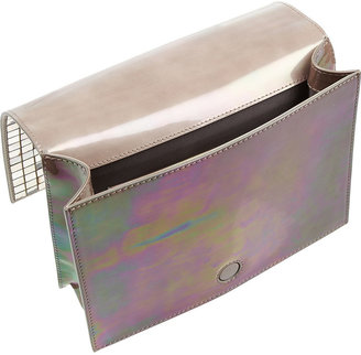 Maison Martin Margiela 7812 Maison Martin Margiela Embellished iridescent patent-leather clutch