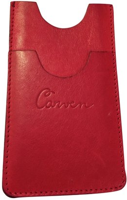 Carven Red Leather Purse