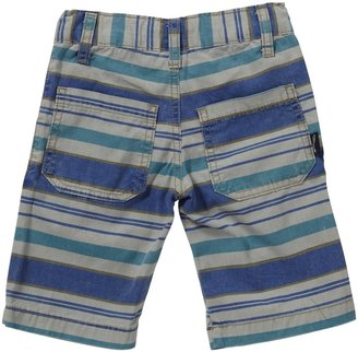 Charlie Rocket Stripe Shorts (Toddler/Kid) - Stone-2T