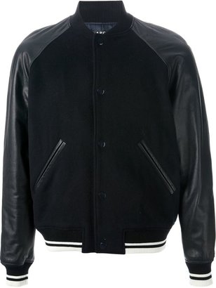 A.P.C. 'Kenickie' contrast bomber jacket