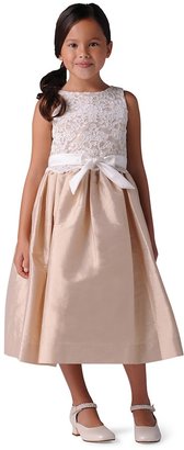 Us Angels Girls' Lace Overlay Dress