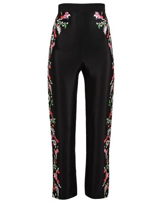 Leroy TRAGER DELANEY Father Printed Silk Pants