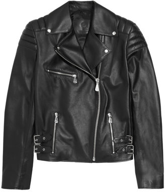 McQ Quilted leather biker jacket