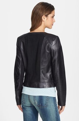 Halogen Leather & Suede Moto Jacket (Online Only)