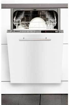 Beko DW451 Slimline Dishwasher - White.
