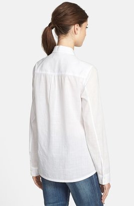 Caslon Long Sleeve Cotton Shirt (Regular & Petite)