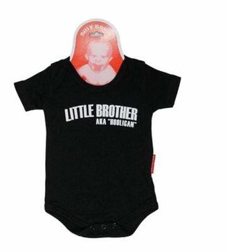Silly Souls Little Brother: AKA Hooligan Size 0-3 months Bodysuit in Blue