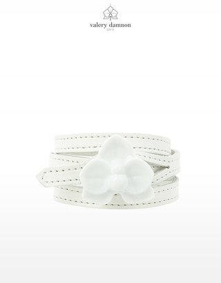 Valery Damnon Leather bracelet - Exquise - white
