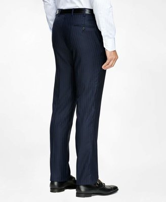 Brooks Brothers Fitzgerald Fit Saxxon Wool Stripe 1818 Suit