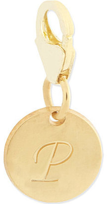 Anna Lou Gold plated small p disk charm