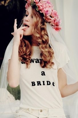 Wildfox Couture Never a Bridesmaid Hippie Crewneck in Vintage Lace