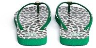 Nobrand 'Thin' animal print thong sandals