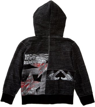 GUESS Patched Zip Hoodie (Toddler Boys & Little Boys)