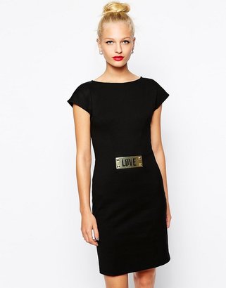 Love Moschino Dress with Love Plaque