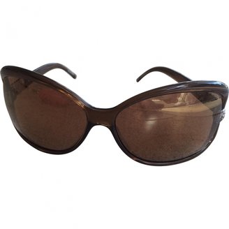 Valentino Brown Plastic Sunglasses