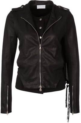 Patrizia Pepe Leather jacket black