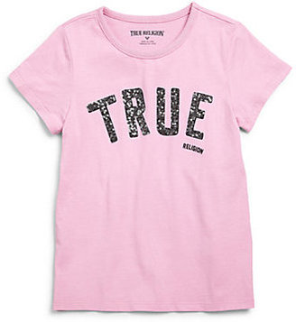 True Religion Girl's Cotton Logo Tee