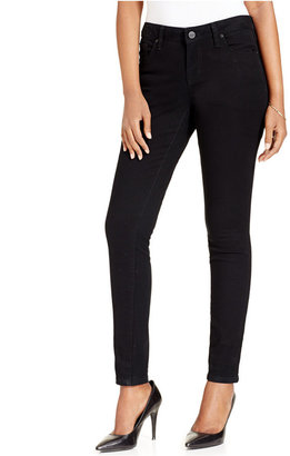 Style&Co. Low-Rise Skinny Jeans, Deep Black Wash