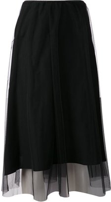 MAISON MARGIELA tulle layered skirt