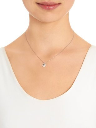 Cathy Waterman Women's Oval Frame Pendant Necklace-Colorless