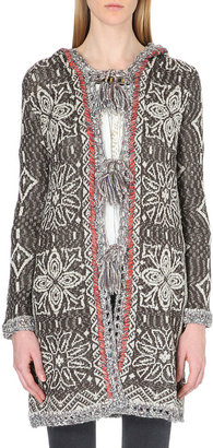 Free People Pom Pom Hooded Knitted Cardigan - for Women