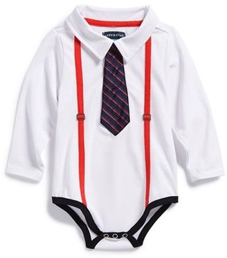 Andy & Evan for little gentlemen Polo with Bow Tie Bodysuit (Baby Boys)