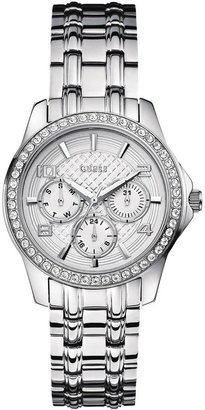 GUESS Mini Exec Crystal Plated Stainless Steel Ladies Watch