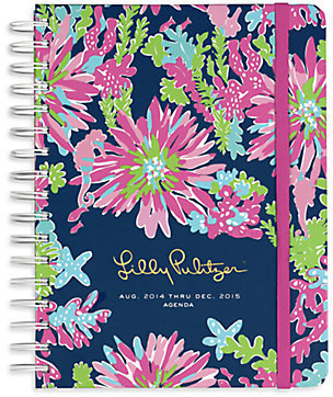 Lilly Pulitzer Trippin' and Sippin' 17-Month 2014-2015 Large Agenda