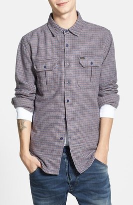 Obey 'Woosley' Houndstooth Flannel Shirt