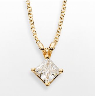The Regal Collection 14k Gold 1/2-ct. T.W. IGL Certified Diamond Solitaire Pendant