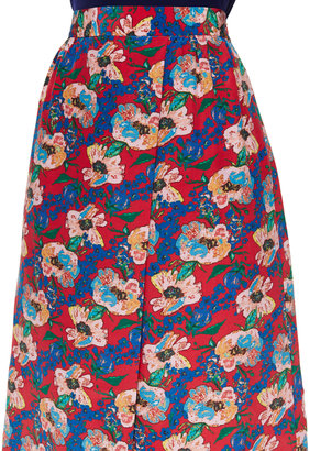 Tucker Claudia Silk Wrap Midi Skirt