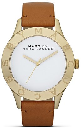 Marc by Marc Jacobs Brown Leather Strap Watch, 40mm