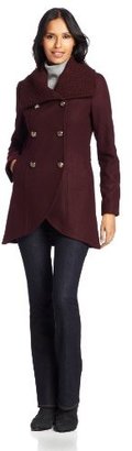 Kenneth Cole New York Women's Double-Breasted Tulip Coat