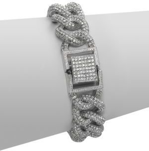 Adriana Orsini Pavé Crystal Large Chain Bracelet