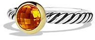 David Yurman Color Classics Ring with Citrine and Gold
