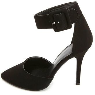 Charlotte Russe D'Orsay Ankle Strap Pointed Toe Heels