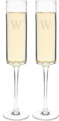 Cathy's Concepts 'Contemporary' Monogram Champagne Flutes